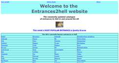 Desktop Screenshot of entrances2hell.co.uk