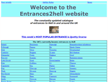 Tablet Screenshot of entrances2hell.co.uk